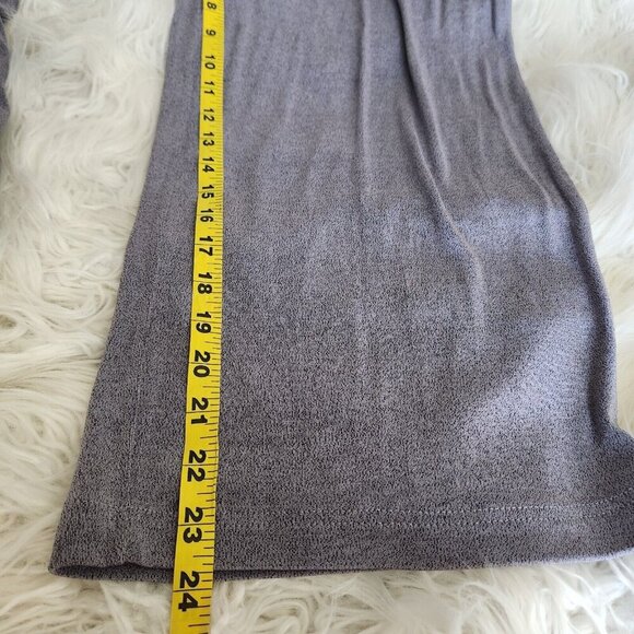 Flax Pull On Wide Leg Cropped‎ Pants Womens Small Gray Slinky Acetate No Iron - Picture 9 of 13